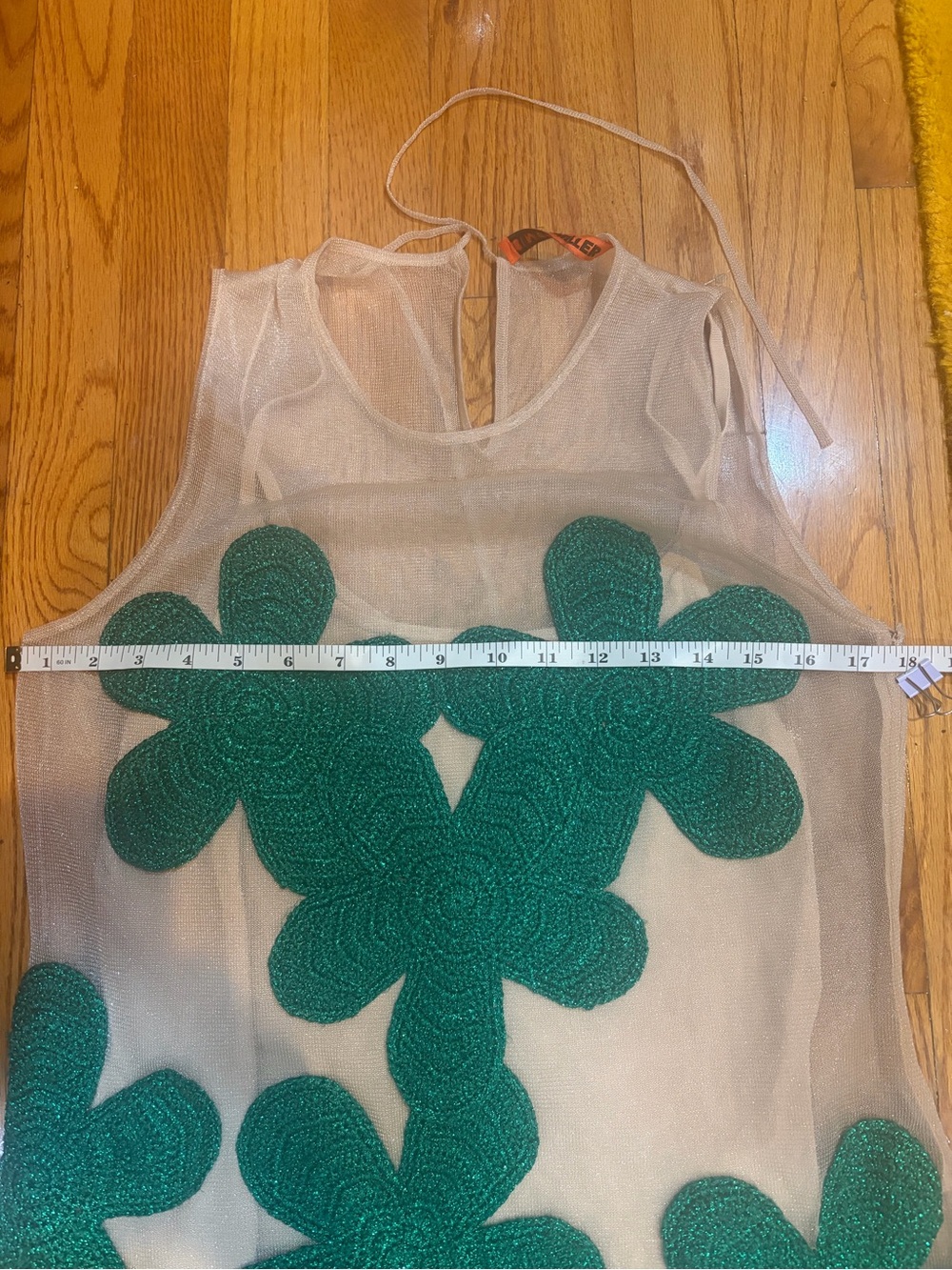 SIMONMILLER Hibiscus Crochet Dress in Gummy Green Medium - Picture 15 of 17